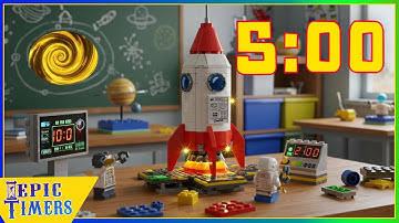 5 Minute Rocket Ship Blast Off Music Timer!