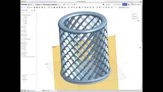 Jednoduché 3D modelování v OnShape pro 3D tiskaře - Lekce 4 - Děrovaný květináč