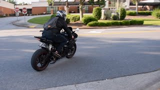 Yamaha R6 cat delete with Graves exhaust sound