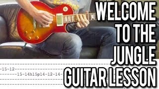 Guns N'Roses - Welcome To The Jungle FULL Guitar Lesson (WITH TABS)