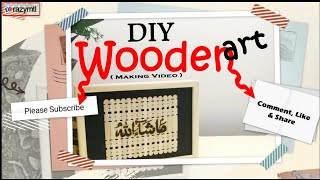 DIY WOODEN ART | PHOTO FRAME | DIY CRAFT | MAKING VIDEO | RAZYMTL screenshot 4