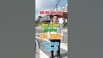 Mặt tiền đường nhựa 12m, full thổ cư , đối diện chợ và sát đường quốc lộ  #bds #batdongsan #bdsgiare