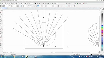 Corel Draw Tips & Tricks Rotate a line around the inside of a circle Part 2