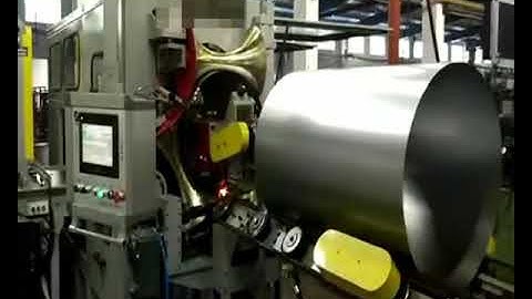 Automatic sheet rolling+longitudinal seam welding