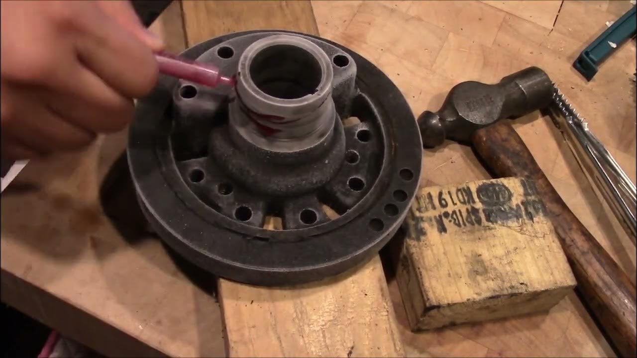 Harmonic Balancer sleeve install - YouTube