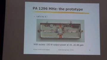 38th Nordic VUSHF meet: 23cm PA:s / Wolf-Henning Rech (DF9IC) 1/2