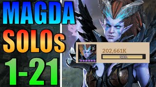 Magda Showcase & Guide I She SOLOs GR 1-21 I Tested in all Content I Watcher of Realms