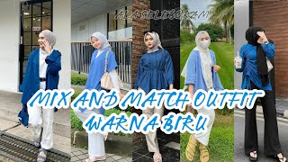 MIX AND MATCH OUTFIT WARNA BIRU ALA SELEBGRAM screenshot 4