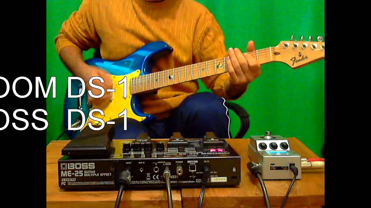 ZO0M MS50G VS BOSS ME25 (OD1 DS1 MT2) YouTube