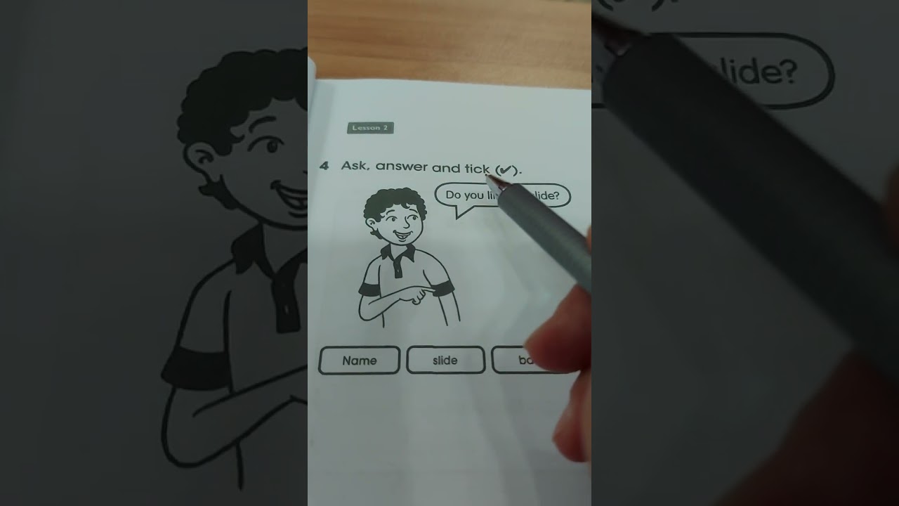 كتاب النشاط انكليزي للصف الرابع الإبتدائي Unit 1 Lesson 2