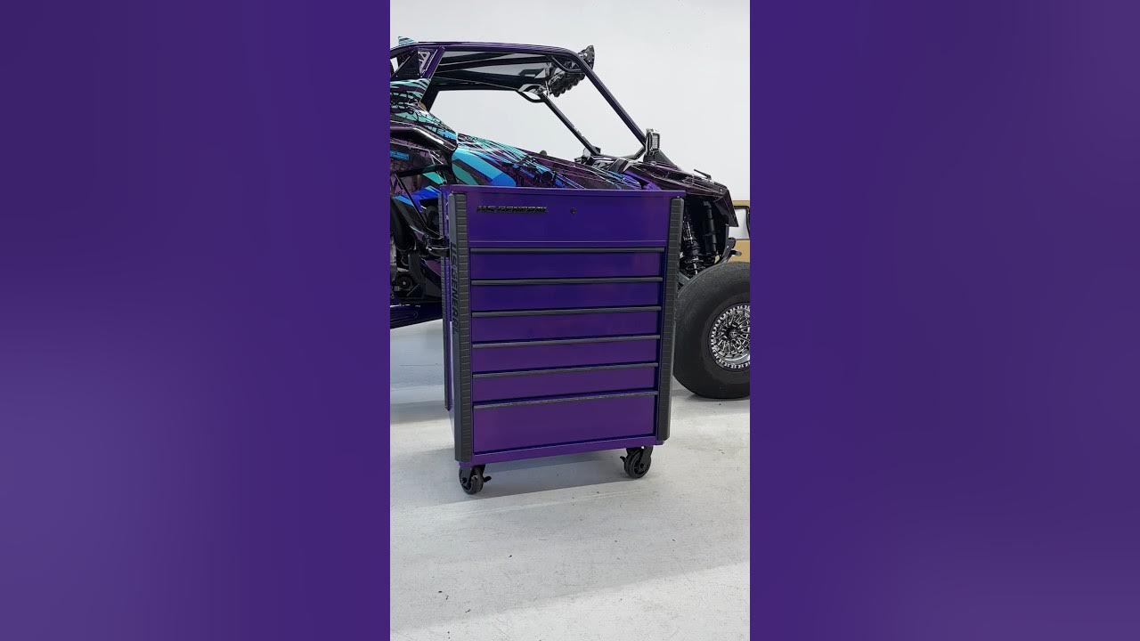 There is a PURPLE U.S. General 34” Full Bank Tool Cart coming in September!  #HarborFreight #shorts 