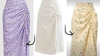 How To Make A Ruched Skirtcutting And Sewing Tutorial