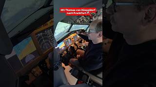 Kurzstrecke von Düsseldorf nach Frankfurt✈️ #fliegerei#pilot#flugzeug#cockpit#flugsimulator