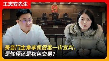 录音门主角李佩霞一审宣判，到底有没有权色交易？｜李佩霞 ｜毛奇 ｜江西上饶 ｜录音门 ｜权色交易｜王局拍案20241125