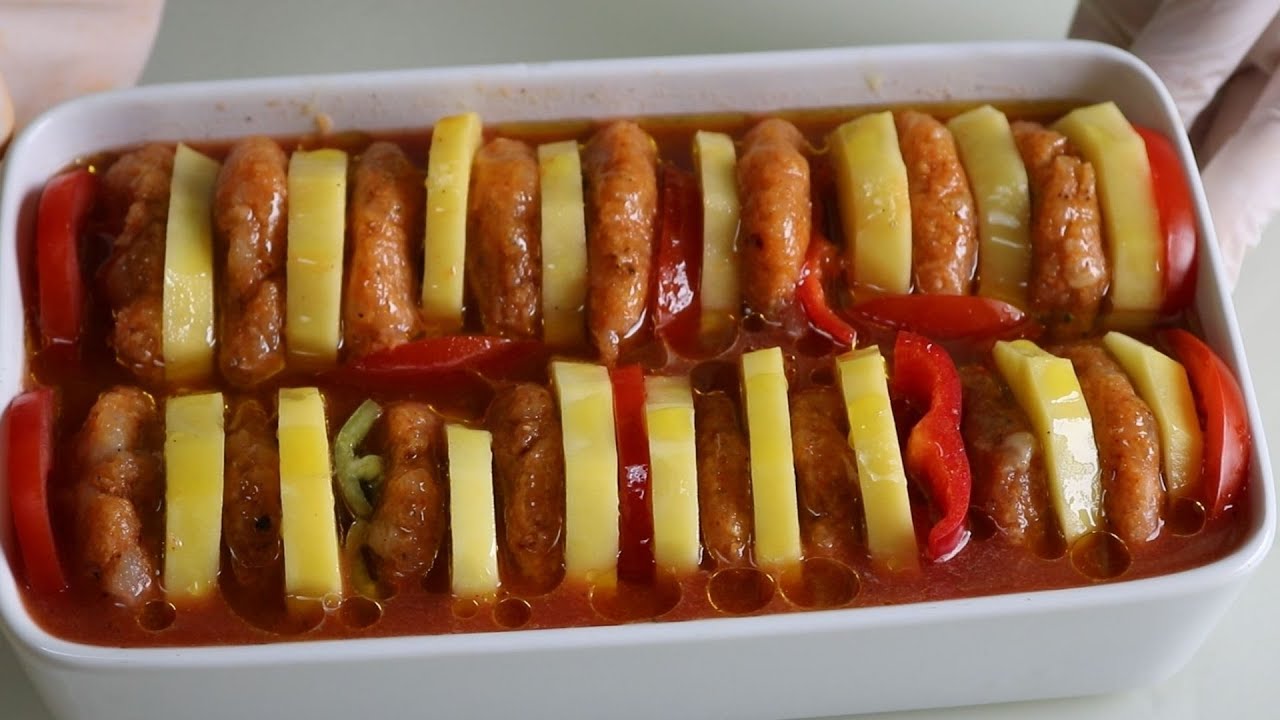 TAVUK GÖĞSÜ VE PATATES İLE LEZZETLİ KOLAY YEMEK TARİFİ – Tavuk Köfteli Patates Yemeği