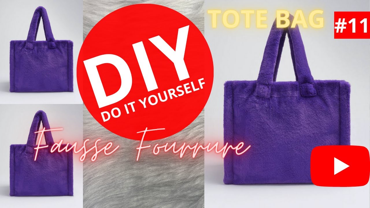 COMMENT COUDRE UN SAC EN FAUSSE FOURRURE TENDANCE. INSPIRATION PARFOIS