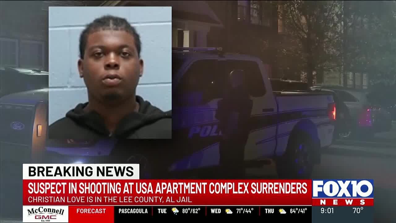 Suspect in shooting at USA apartment complex turns himself in - YouTube