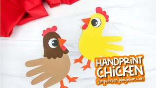 Handprint Chicken Craft