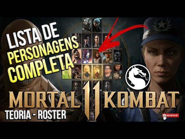 Quais são os personagens de Mortal Kombat 11?