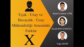 Uçak -  Uzay ve Havacılık -  Uzay Mühendisliği Arasındaki Farklar