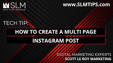 Tech Tip: How to Create a Multi Page Instagram Post