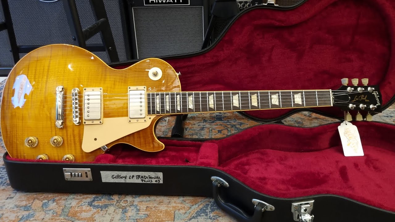 Gibson Les Paul Traditional Plus Honeyburst 2009 - YouTube