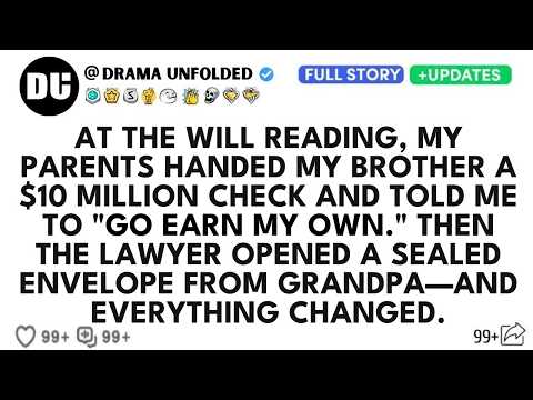 At The Will Reading, My Parents Gave My Brother $10 Million And Told Me To 'Go Earn My Own.' Then…