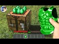Minecraft in Real Life POV CRAFT EMERALD CHESTPLATE in Realistic Minecraft RTX Animation 創世神第一人稱真人版