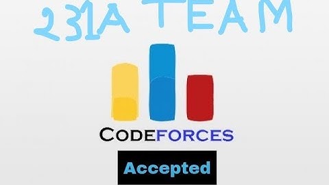 Codeforces Problem 231A Team