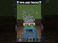 TIPS AND TRICKS working in any edition and version. #minecraft #water #dirt #time #flint #piston