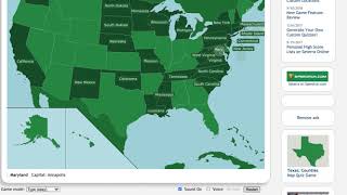 Seterra: The U.S.: 50 States, Type (Easy): 39s