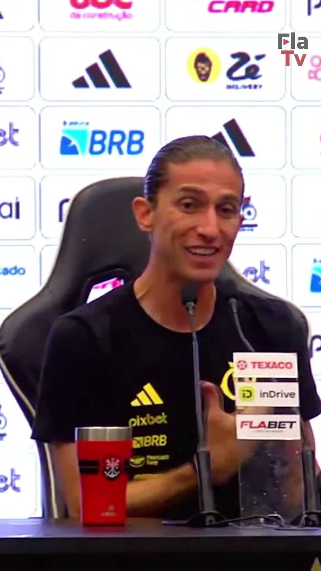 Confira um trecho da entrevista coletiva de Filipe Luís após a conquista da Copa do Brasil