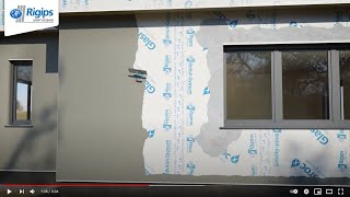 Fassadenputz-Beschichtung mit Rigips Glasroc X für Außenwände im Holzbau - Verarbeitungsrichtlinien