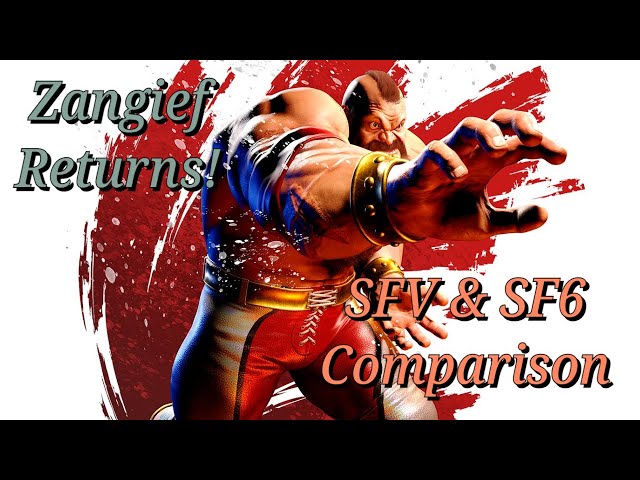 Street Fighter 6 • ZANGIEF Gameplay Comparison (SF4 - SF5 - SF6