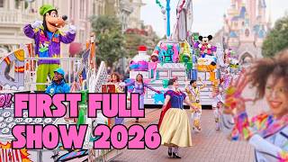  Premiere A Million Splashes Of Colour   Parade Show  First Of 2026 Disneyland Paris
