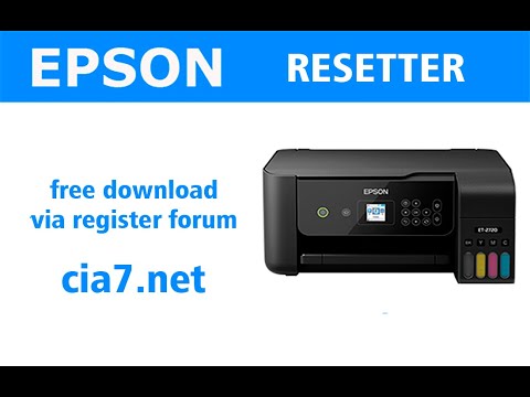 video Reset Epson PM235 and PM245