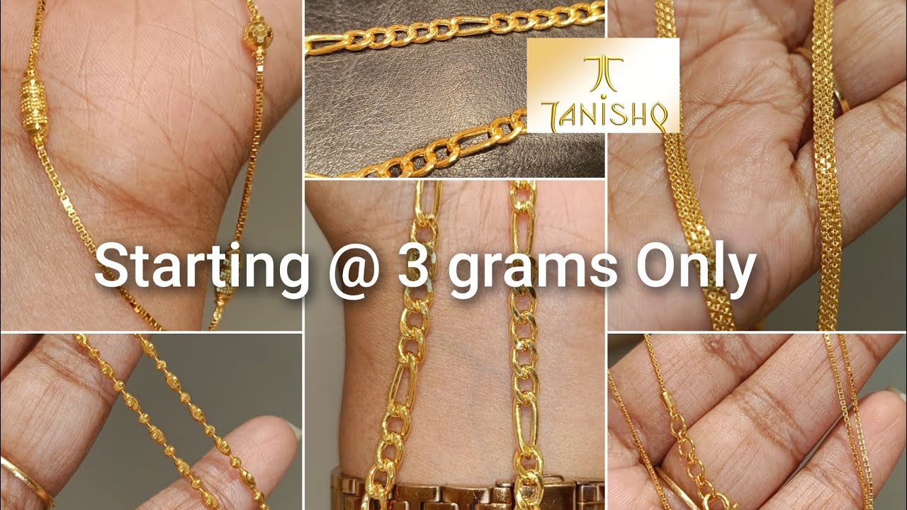 ✨Tanishq Latest Chain Collection Starting From 3 grams Only|| 