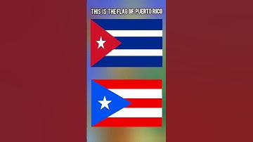 The Flag Of Cuba vs The Flag Of Puerto Rico #flagidentification #flagsofcountries #nationalflag #vs