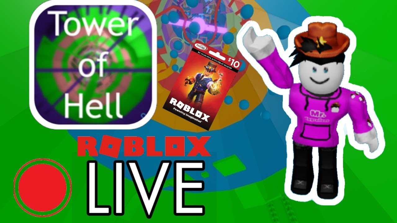 Live L Robux Giveaway L Tower Of Hell L Roblox L Come Join Youtube - l roblox