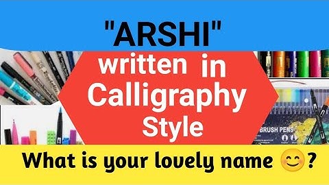 Name "ARSHI" written in Calligraphy style || Comment your name 😊 || Calligraphy world art