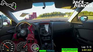 ONBOARD Mazda RX-8 на MoscowRaceway (2:05.334). Первый этап Turbo Racing Cup 2024