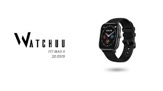 Reloj bluetooth Watchuu Fit Max II negro 20.0319 - YouTube