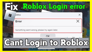 Roblox Login Error Fix 2025 | "Something Went Wrong, Please Try Again" Solution (QUICK FIX)