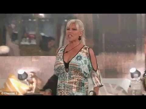 Uh oh, you're in trouble    Furious Sam Fox loses her temper with Saira Khan