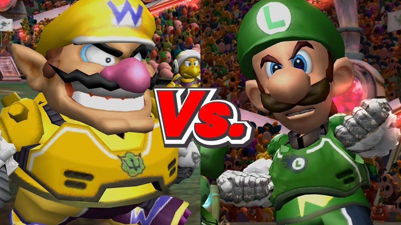 Mario Strikers Charged - Wario Vs. Luigi