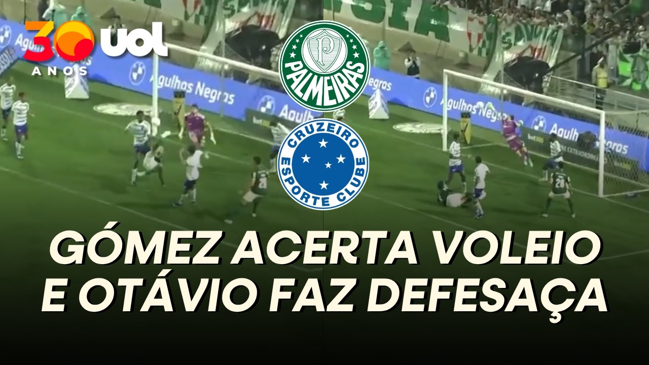 GÓMEZ ACERTA MEIA-BICICLETA E OTÁVIO FAZ DEFESAÇA PARA MANTER EMPATE EM PALMEIRAS X CRUZEIRO