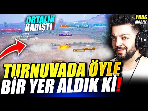 TURNUVADA ÖYLE BİR YER ALDIK Kİ ORTALIK KARIŞTI – EFSANE ÇATIŞMA PUBG Mobile