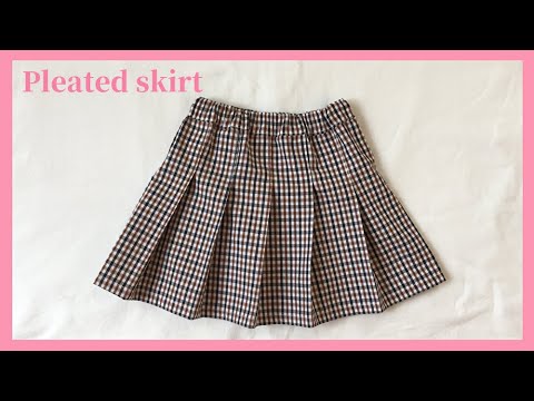 子供のプリーツスカートの作り方 How To Make A Girl S Pleated Skirt Youtube