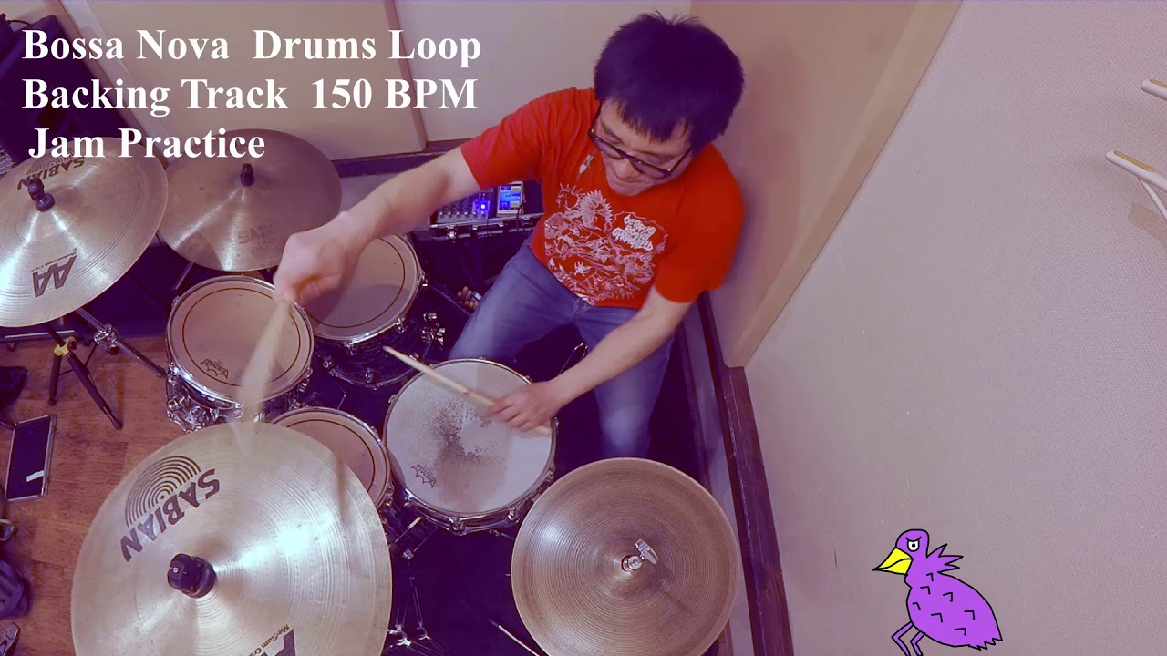 (Really) Play Bossa Nova drum Loop Backing Track 150BPM Jam Practice YouTube