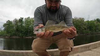 pescando en un lago de ohio